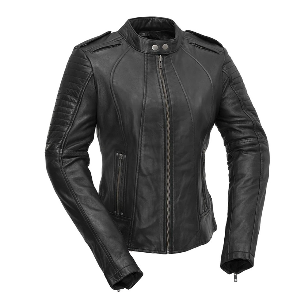 Women’s Motorcycle Jacket | Genuine Leather - Picture 2 of 16
